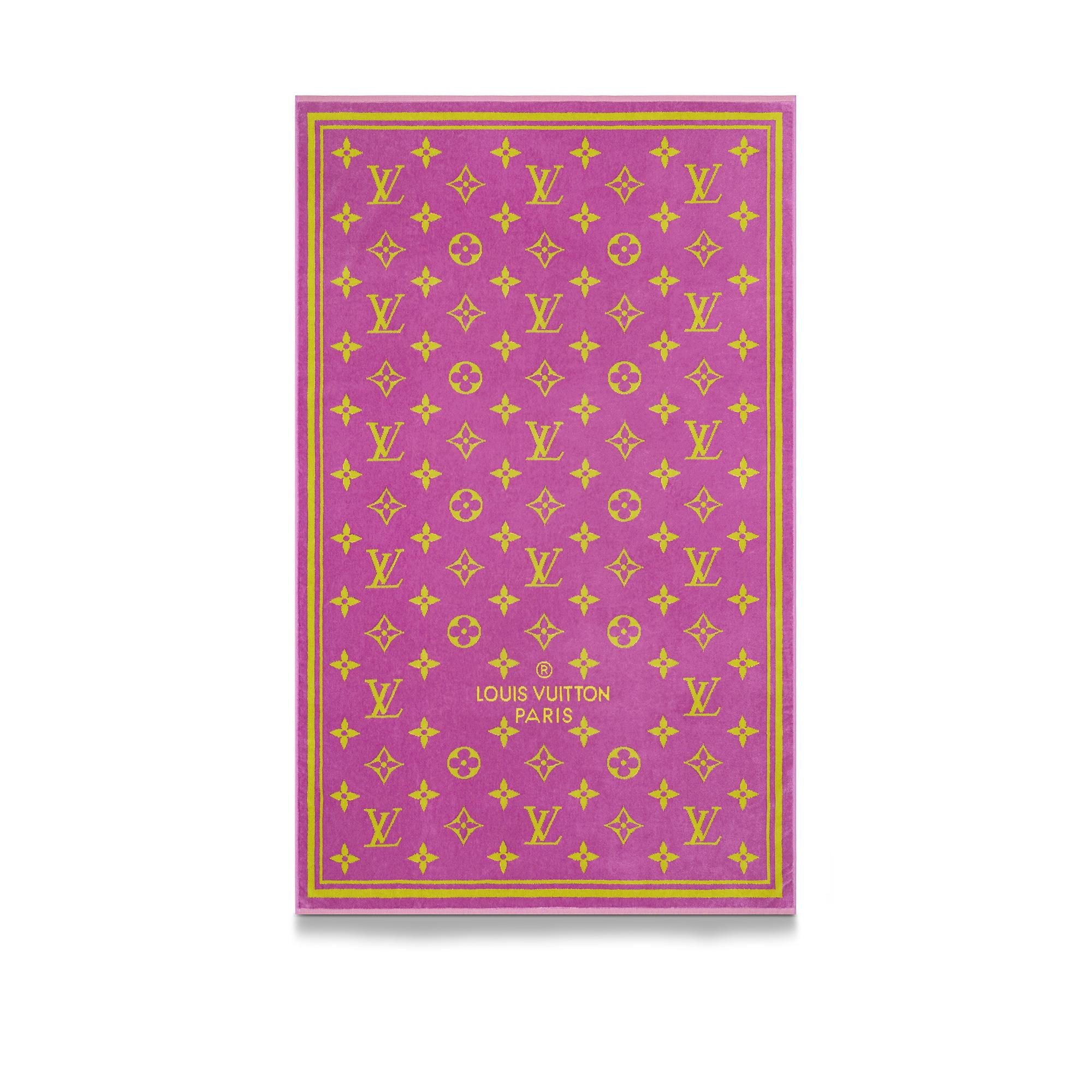 Louis vuitton discount beach towel pink